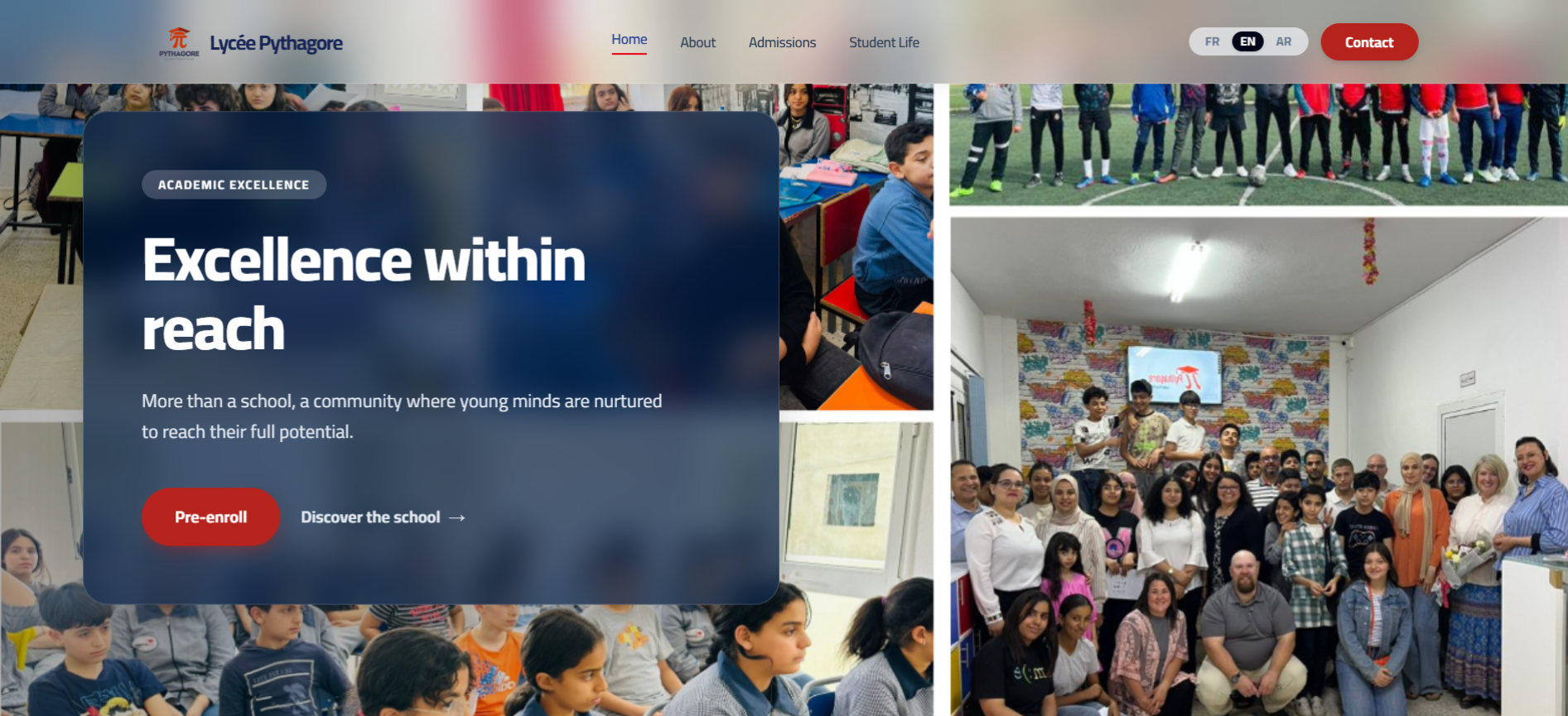 Pythagore Official School Website