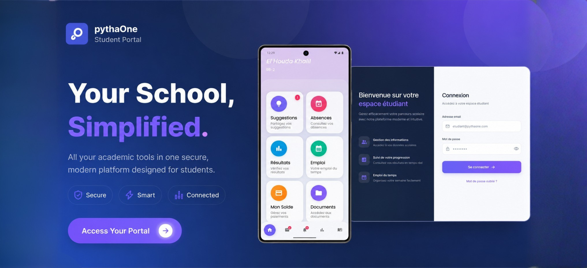 Pythaone Student Portal